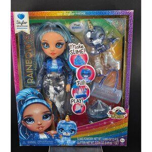 Rainbow High Skyler Bradshaw Doll & Bluebell Accessories Glitter Series Slime Pl